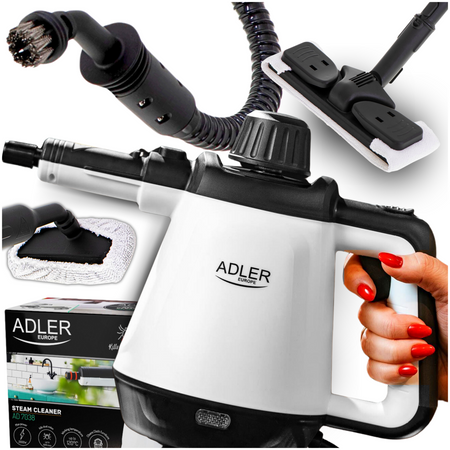 Czyścik Parowy, myjka parowa, parownica  - Skuteczne Czyszczenie, Wysoka Moc Adler AD 7038