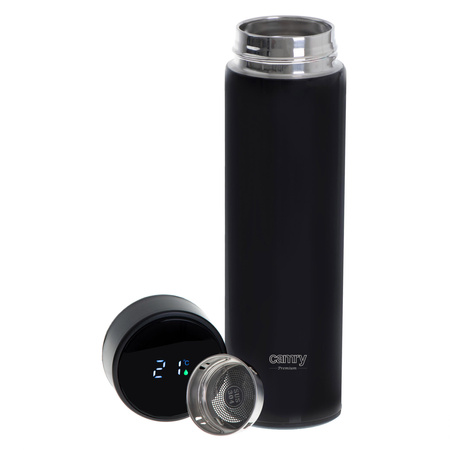Kubek termiczny termos 473ml LED czarny