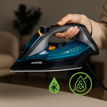 Żelazko parowe 3000W ceramiczne, 5 funkcji, 4 systemy ochrony avenido AV 5046