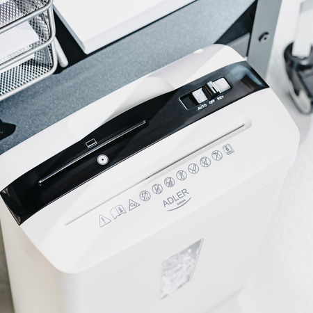 Niszczarka do dokumentów 200W biała - Adler AD 1037