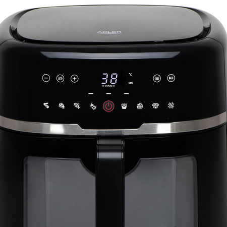 Frytkownica beztłuszczowa 8L, Air Fryer 2500W, 9 programów, dotyk LED Adler AD 6318