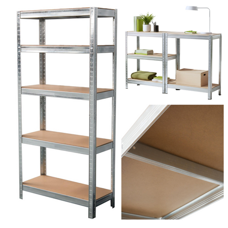 Regał magazynowy metalowy 180x90x40 cm, 875 kg, ocynkowany, 5 półek Avenido AV 6816