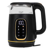 Czajnik elektryczny z regulacją temperatury, szklany, 1.7L 2200W Adler AD 1305 bg