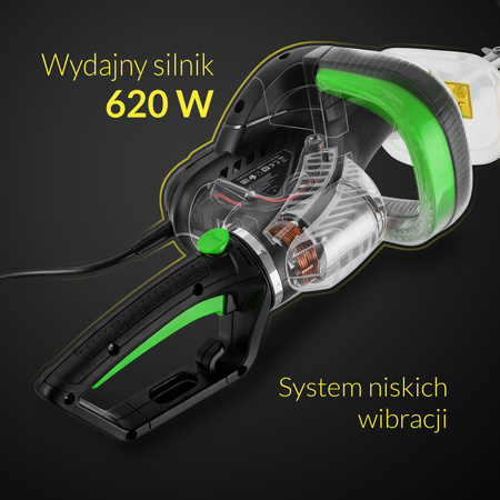 Nożyce elektryczne do żywopłotu 620W, 61cm, z zestawem Avenido AV 6813