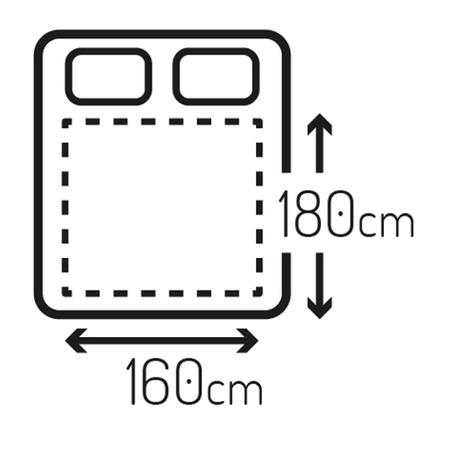 Koc elektryczny grzewczy 160x180 cm, 10 poziomów grzania, świąteczny wzór Camry CR 7441