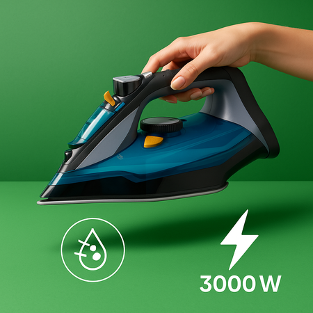 Żelazko parowe 3000W ceramiczne, 5 funkcji, 4 systemy ochrony avenido AV 5046