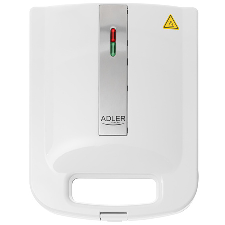 Opiekacz do kanapek 2000W, nieprzywierająca powłoka, na 4 tosty Adler AD 3055