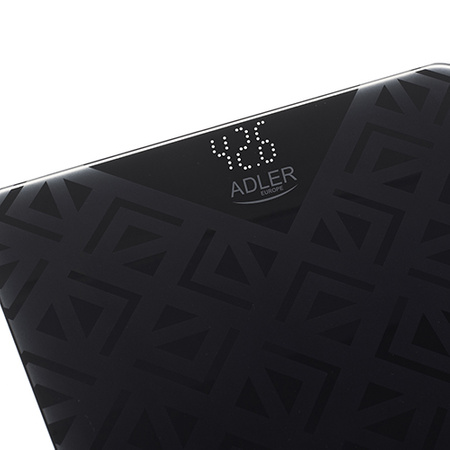 Waga łazienkowa elektroniczna 180 kg, szkło, antypoślizgowa, wyświetlacz LED Adler AD 8170
