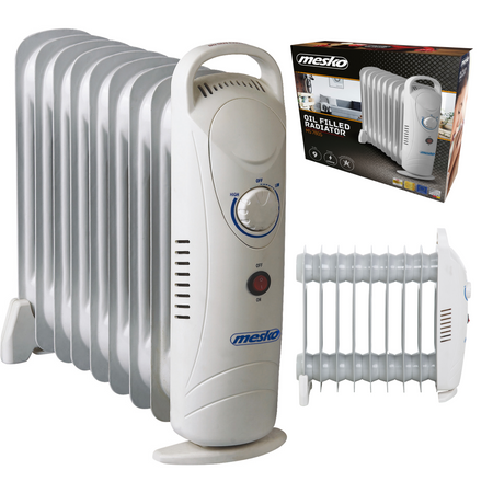 Grzejnik olejowy 1000W, 9 żeberek, regulacja temperatury, Mesko MS 7805