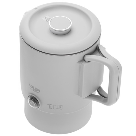 Czajnik turystyczny 0.8L, składany, podwójne ścianki, płaska grzałka Adler AD 1388