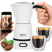 Elektryczna Kawiarka Moka Biała 300ml Camry CR 4415