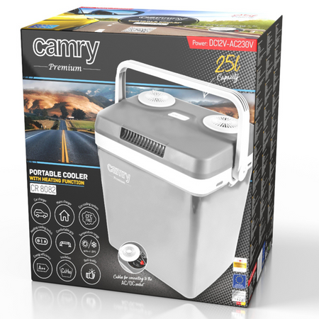 Lodówka Turystyczna Samochodowa 25L 12V/230V Camry CR8082 CR 8082