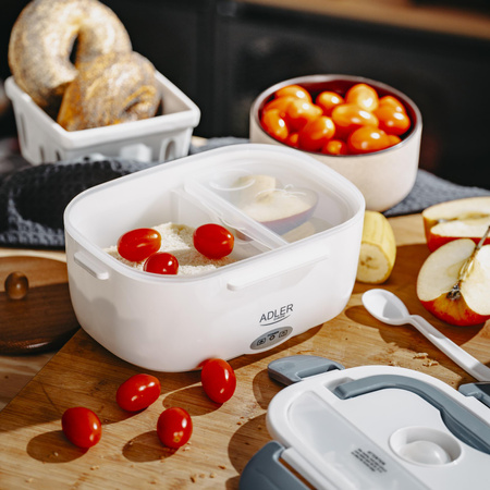 Pojemnik na żywność podgrzewany lunchbox 1.1L, dwukomorowy, 50°C, zasilany sieciowo Adler AD 4474