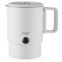 Czajnik turystyczny 0.8L, składany, podwójne ścianki, płaska grzałka Adler AD 1388