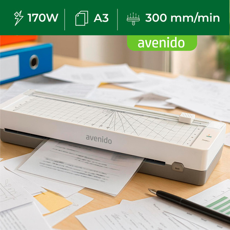 Laminator A3 i A4 z trymerem, 170W, szybkie nagrzewanie Avenido AV 1043