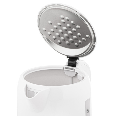 Czajnik elektryczny 2,2L, 2200W, biały, filtr, bezpiecznik – Adler AD 1386