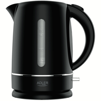 Czajnik elektryczny 2200W, 1.7L, płaska grzałka, filtr antywapienny Adler AD 1385 Black