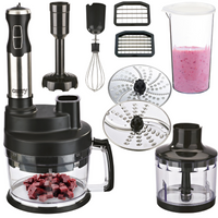 Blender ręczny 1600W z malakserem, mikserem, szatkownicą i rozdrabniaczem, Camry CR 4623