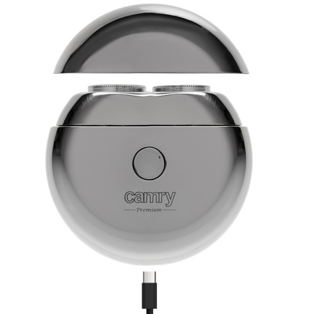 Golarka podróżna męska, bezprzewodowa, podwójna głowica, ładowanie USB C Camry CR 2938