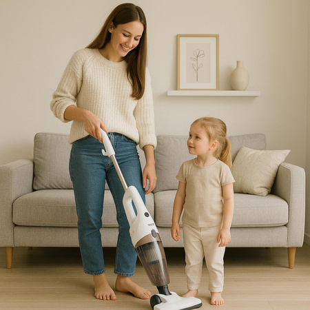 Odkurzacz pionowy, 17000 Pa, filtr EPA 12, metalowa rura, 7 m przewód Mesko MS 7071