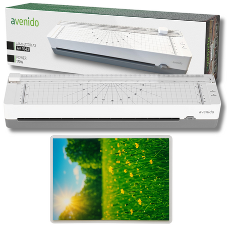 Laminator A3 i A4 z trymerem, 170W, szybkie nagrzewanie Avenido AV 1043