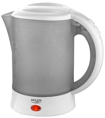 Podróżny Czajnik Plastikowy 0,6L Kompaktowy - Adler AD 1268