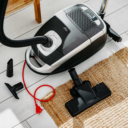 Odkurzacz workowy mocny, 3200W, 18 kPa, 5 programów mocy Adler AD 7069 + AD7069.2