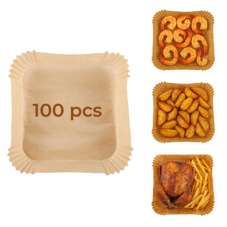 300x WKŁAD AIR FRYER Papier wkłady papierowe do frytkownicy beztłuszczowej