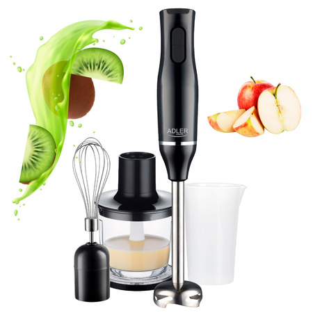 Blender ręczny wielofunkcyjny 800W, z rozdrabniaczem i trzepaczką Adler AD 4620