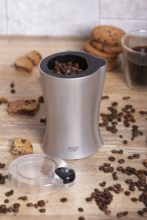 Młynek do Kawy Adler z Regulacją Grubości Mielenia, Kompaktowy Rozmiar, Adler AD 443