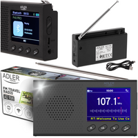 Przenośne Radio LCD FM Bluetooth z Zegarem - Adler (AD 1198)