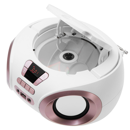 Radio boombox CD MP3, FM, USB, AUX, przenośny Adler AD 1181 WC