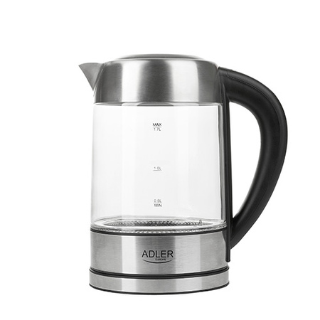 Szklany Czajnik Elektryczny Adler z Regulacją Temperatury, 1,7 L - AD 1247