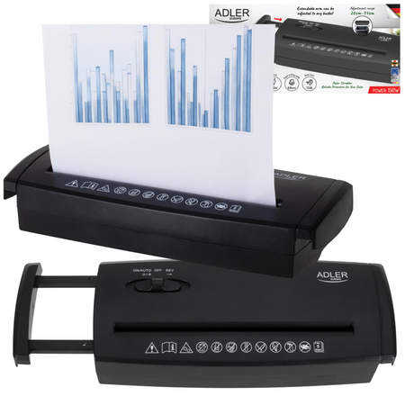 Niszczarka do dokumentów kompaktowa - Adler AD1040