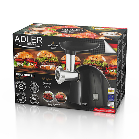 Profesjonalna Maszynka do Mięsa z Wytrzymałą Obudową i Mocnym Silnikiem - Adler AD 4811