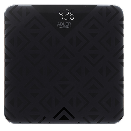 Waga łazienkowa elektroniczna 180 kg, szkło, antypoślizgowa, wyświetlacz LED Adler AD 8170