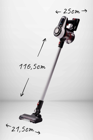 Odkurzacz bezprzewodowy pionowy ręczny 3w1 bezworkowy cyklonowy z elektroszczotką Adler AD 7048