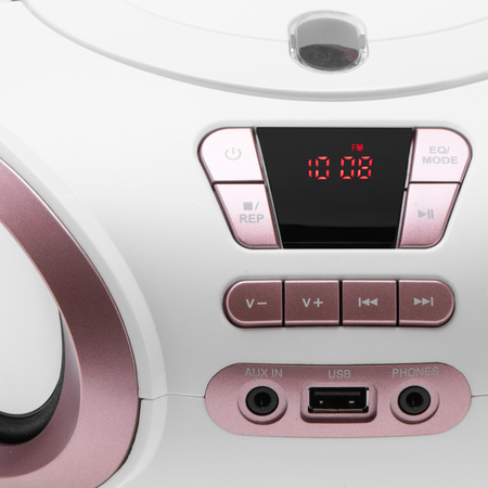 Radio boombox CD MP3, FM, USB, AUX, przenośny Adler AD 1181 WC
