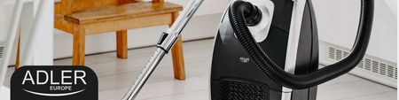 Odkurzacz workowy mocny, 3200W, 18 kPa, 5 programów mocy Adler AD 7069 + AD7069.2