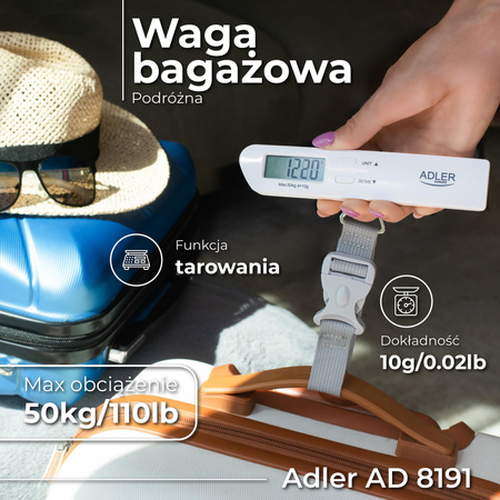 Waga bagażowa podróżna Adler AD 8191
