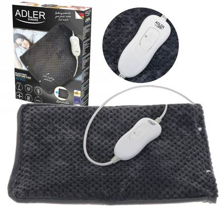 Poduszka elektryczna Adler AD 7433 – 80W, 3 temperatury, pokrowiec do prania