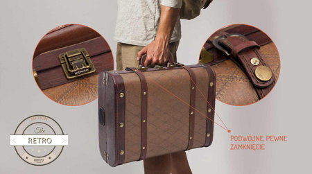 Gramofon Walizkowy Retro z Wbudowanymi Głośnikami, Przenośny, Camry CR 1149