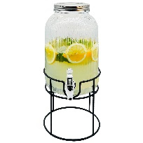 Słój z kranikiem 4L i stojakiem na lemoniadę, wodę, drinki, soki Adler AD 6742