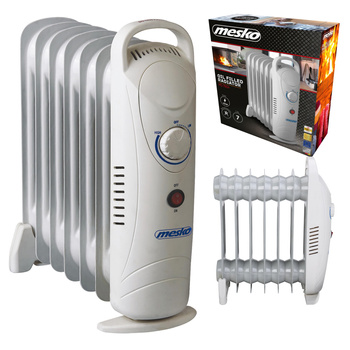 Grzejnik olejowy 800W, 7 żeberek, regulacja temperatury, Mesko MS 7804