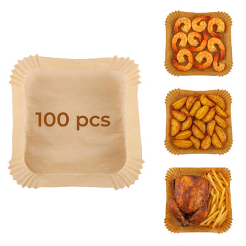 Papierowe wkłady do frytkownicy 20×20 cm, 100 szt. – Adler AD 6732