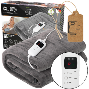 Elektryczny Koc Super Miękki z Czasomierzem Camry CR 7434