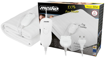 Elektryczny Koc Podkładowy ze Zabezpieczeniem Termicznym i Regulacją Temperatury, Mesko MS 7419