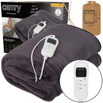 Super Miękki Elektryczny Koc z Timerem - Camry CR 7418